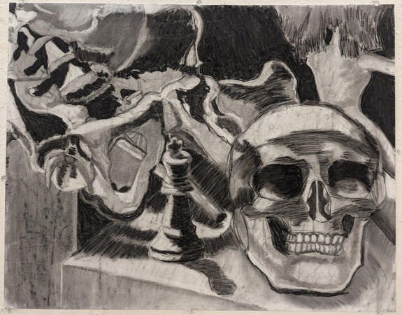 Charcoal Still Life Drawing